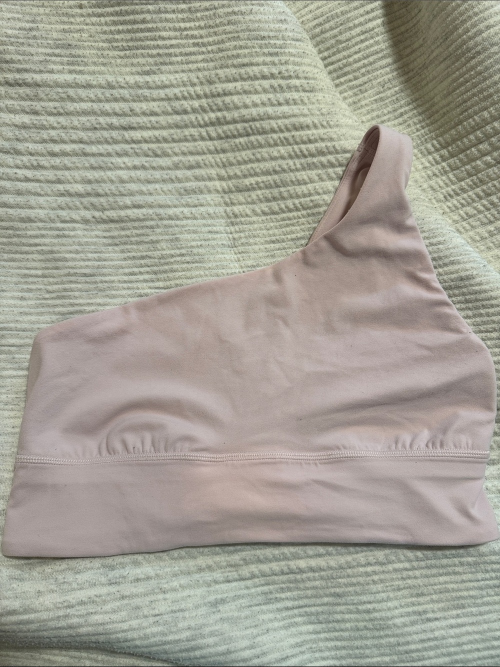 lululemon athletica One-Shoulder Pale Pink Sports Bra